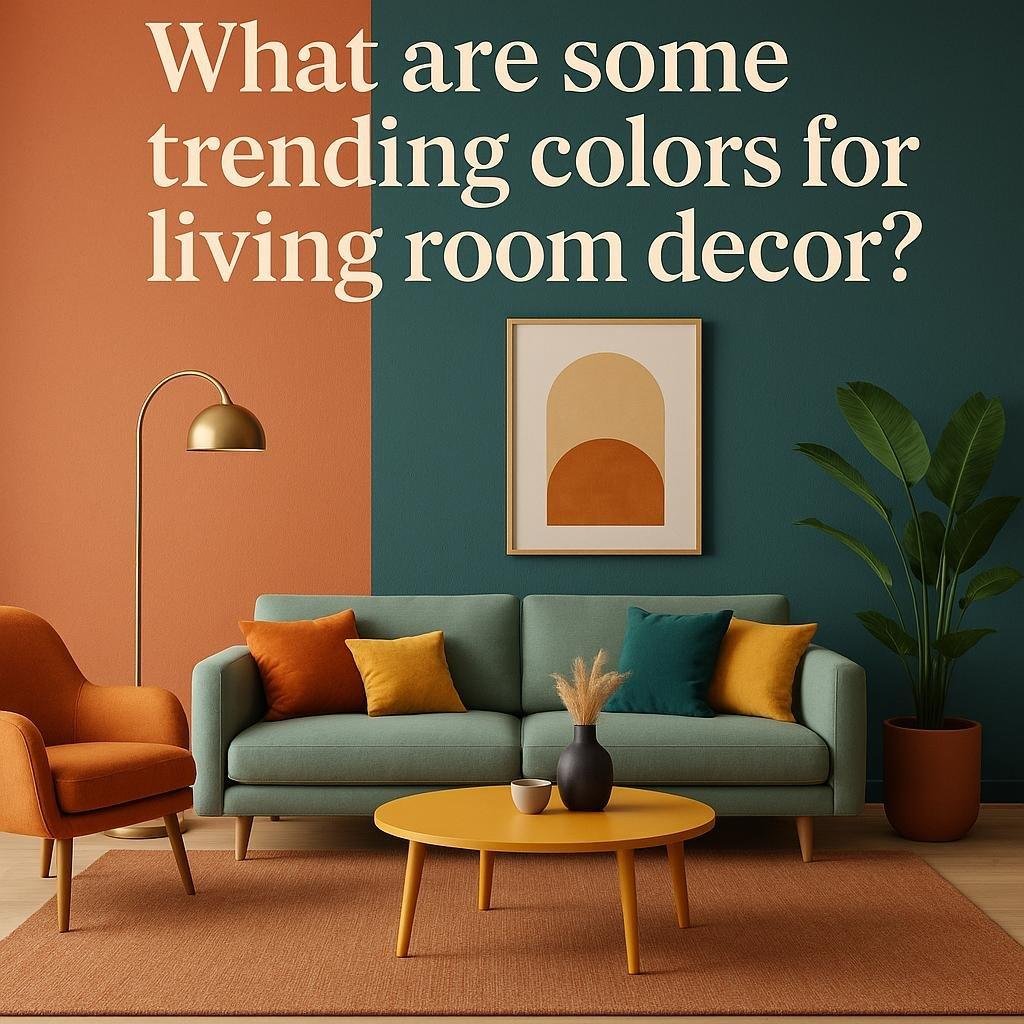 What are some trending colors for living room decor?