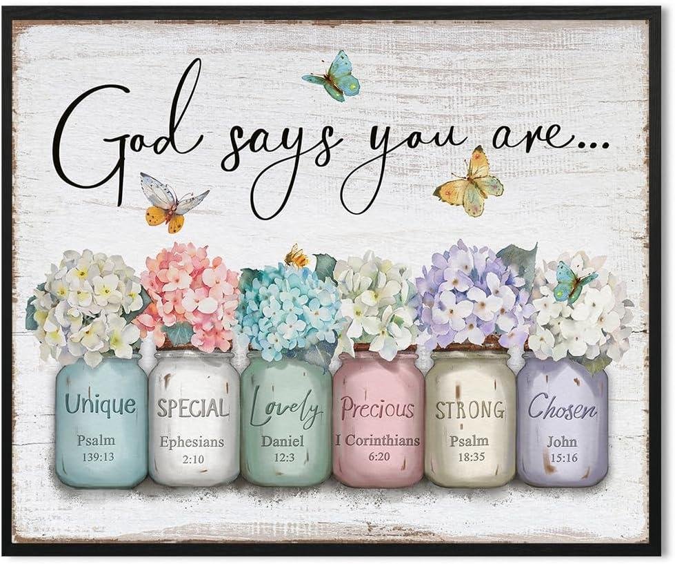 Our Review: Uplifting “God Says You Are” Wall Art for Faith-Filled Spaces
