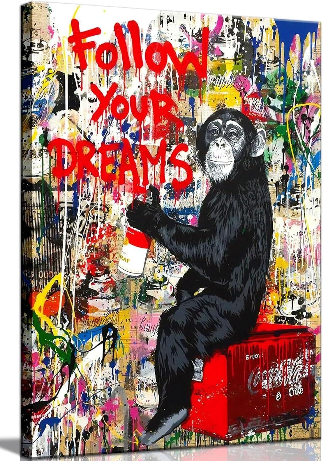 We Review: Banksy’s Inspirational Monkey Canvas Art