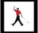 Tiger Woods Fist Pump Art: Our Golf Den Makeover