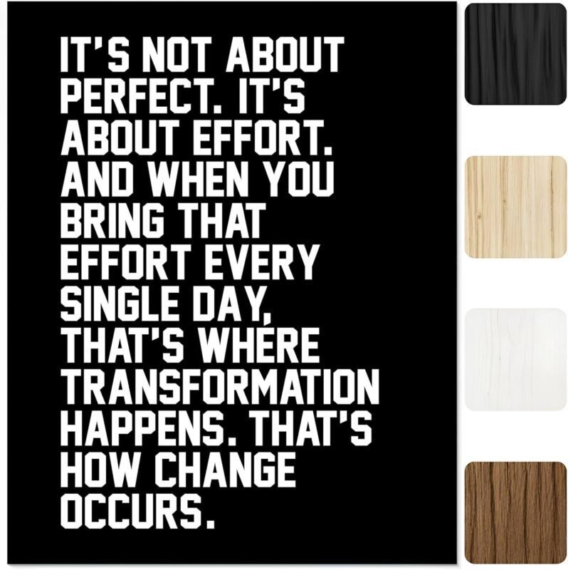 We Test the “It’s About Effort” Wall Art: Motivation That Works