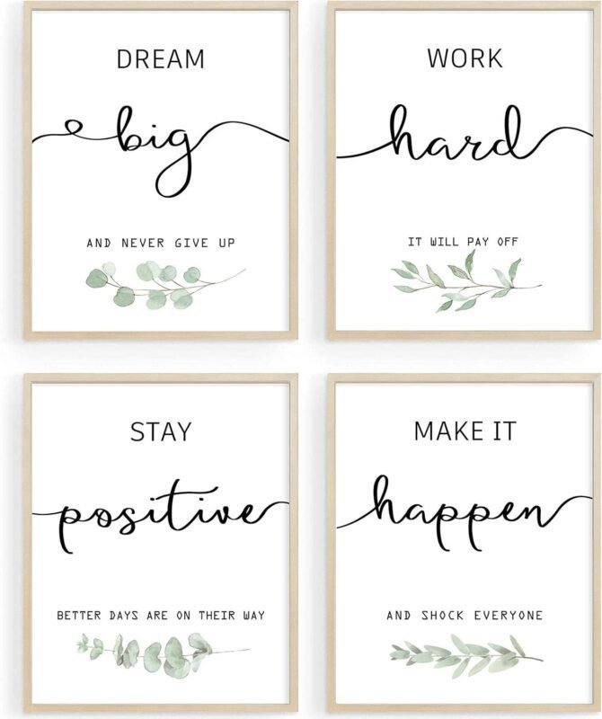 Transforming Spaces: Our Review of Howwii’s Motivational Wall Art Prints