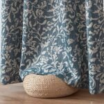 Jinchan 80% Blackout Curtains – Vintage Floral Drapes, Grommet Top, Thermal Insulated, 84" Length, 2 Panels in Blue for Living Room or Bedroom. - Image 8