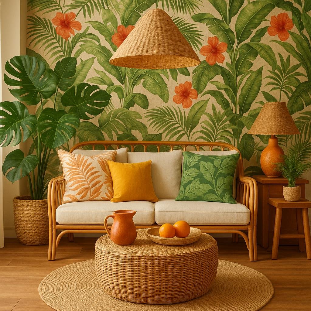 Incorporating Complementary Decor to Enhance the Tropical Vibe