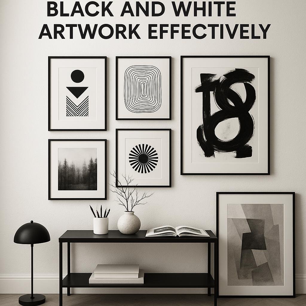 Creative Arrangements to Showcase Black and white⁢ Artwork Effectively