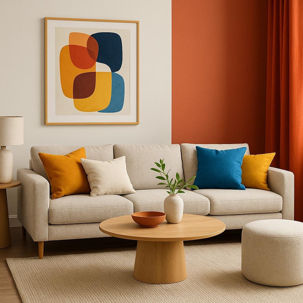 Balancing Neutrals and Bold Hues for Inviting Spaces