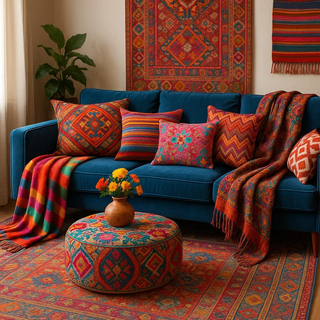 Incorporating Colorful‍ Textiles for Instant Visual Interest