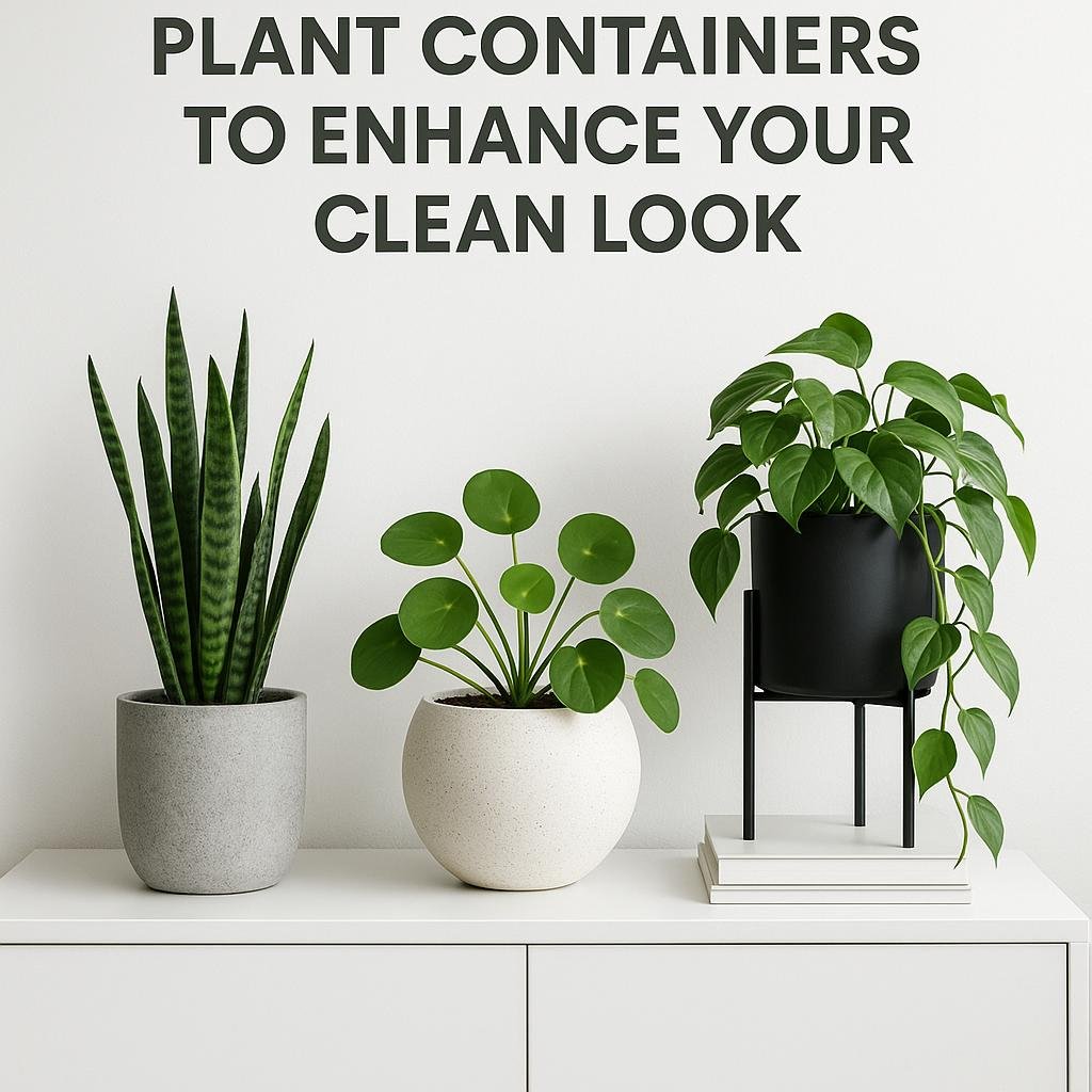 Incorporating Stylish Plant Containers to Enhance Your Clean Look