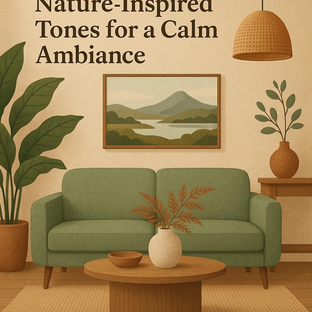 Incorporating Nature-Inspired Tones for a Calm Ambiance