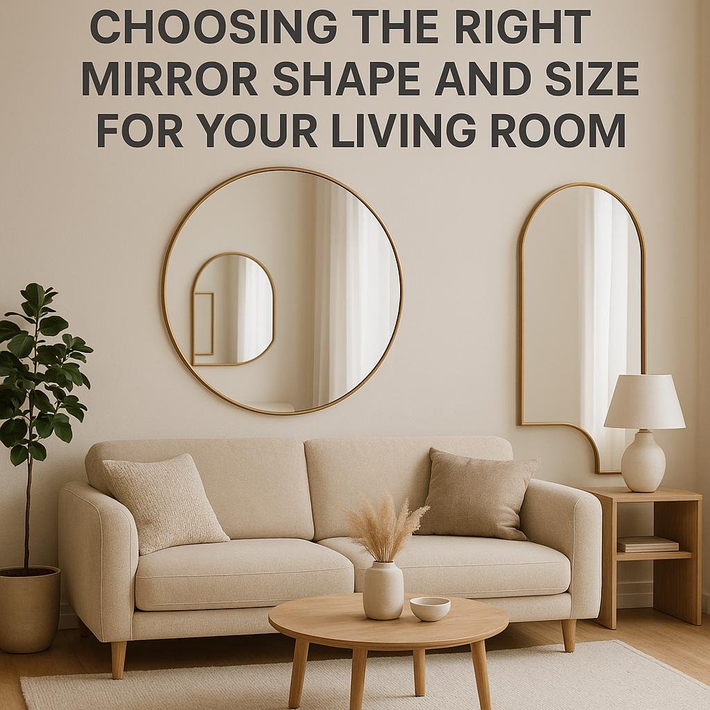 Choosing the Right Mirror Shape and Size for Your Living room
