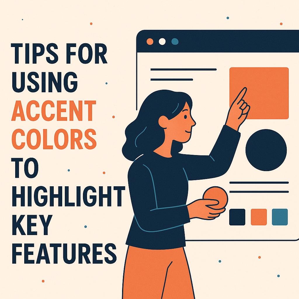 Tips for Using Accent Colors to Highlight Key features