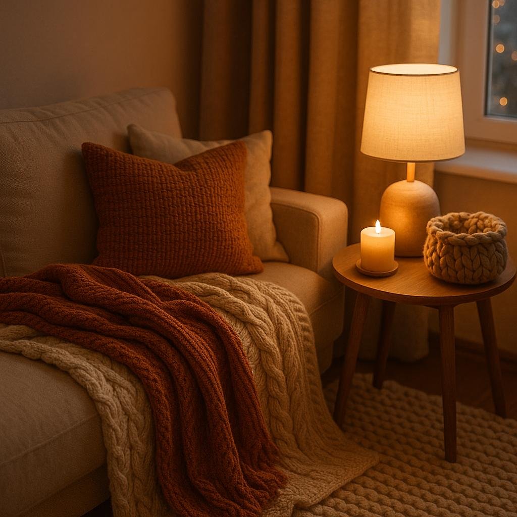 Creating Warmth with Cozy Textiles and ⁣Soft Lighting