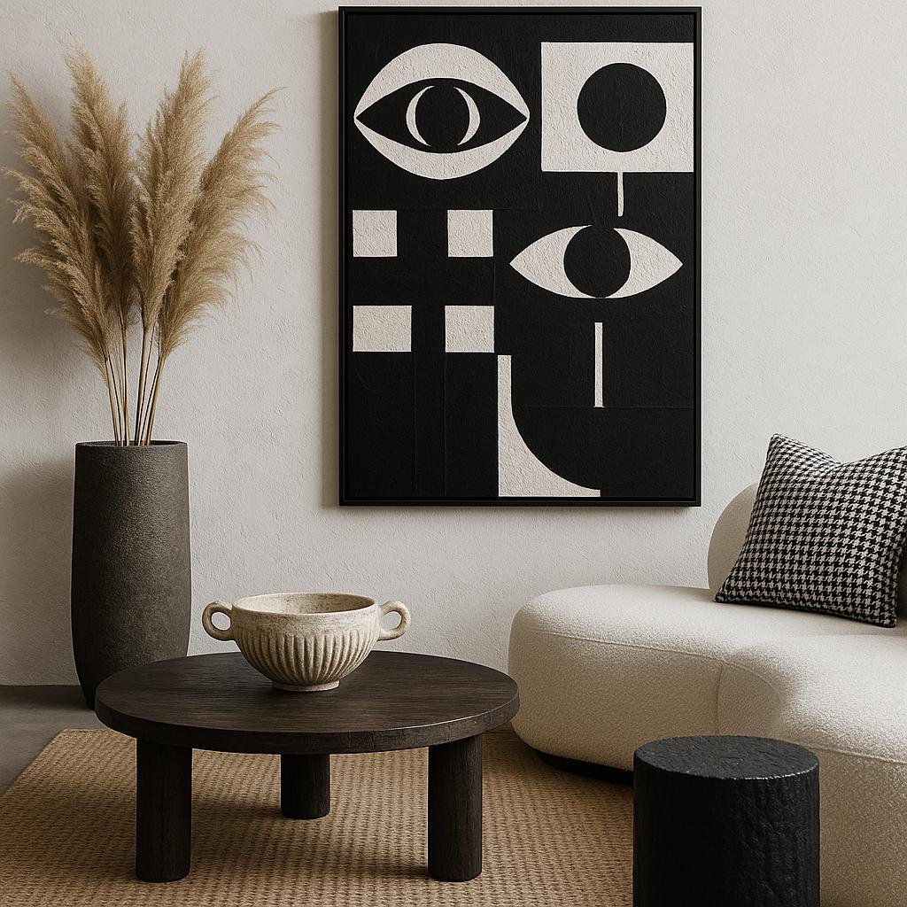 Combining‌ Textures and Materials to Enhance Black​ and White Wall Decor