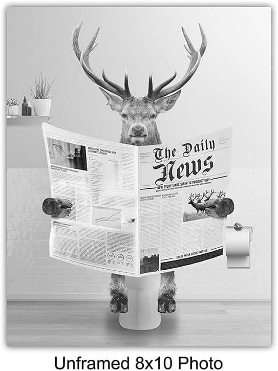 We Review: Rustic Deer Bathroom Art for Country Charm