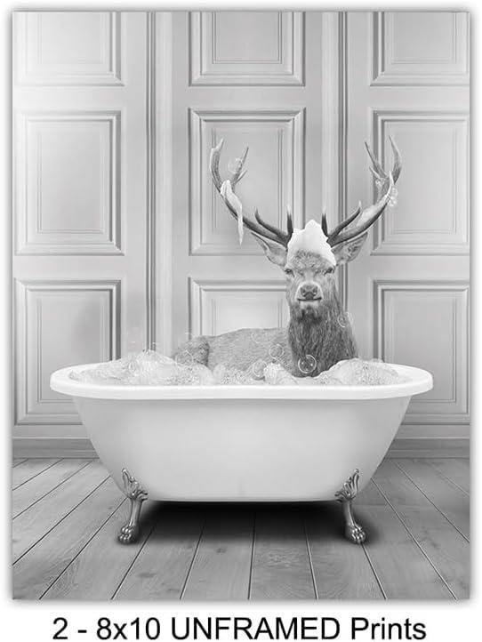 We Review: Rustic Deer Bathroom Art for Country Charm