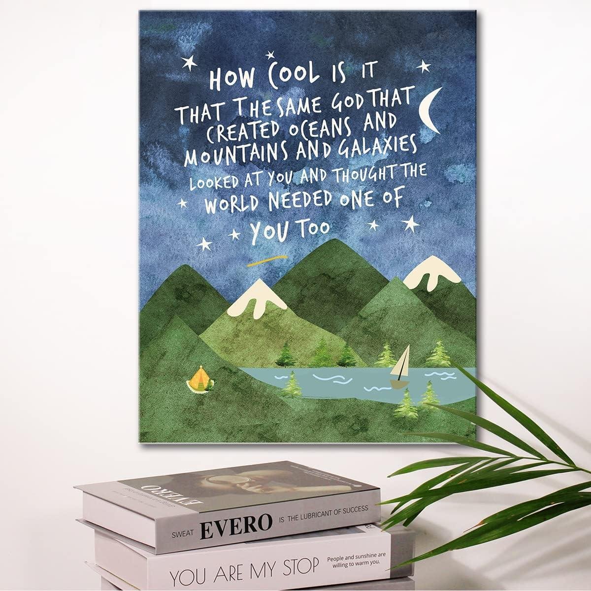 Our Review of Faith-Inspired Mountain Wall Art for Boys