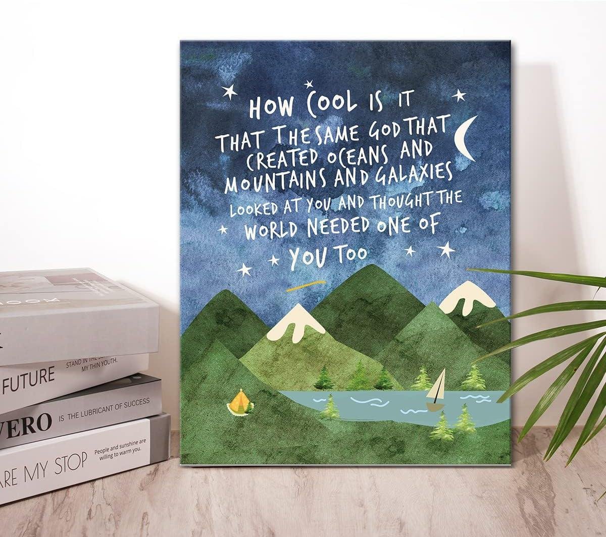 Our Review of Faith-Inspired Mountain wall Art for boys