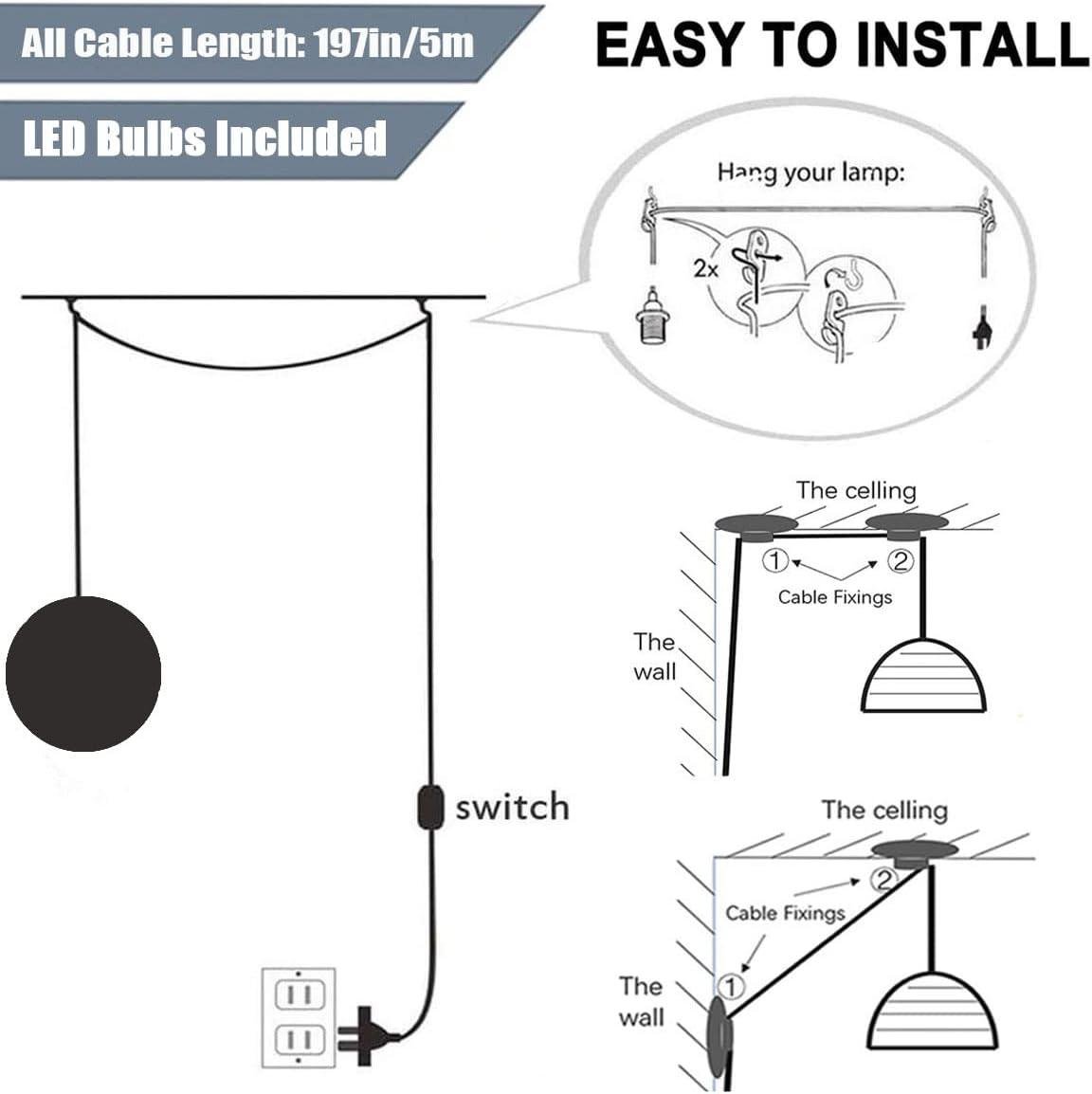 Our ‌Friendly⁤ Review: Plug-In Moon Pendant Light with Long Cord