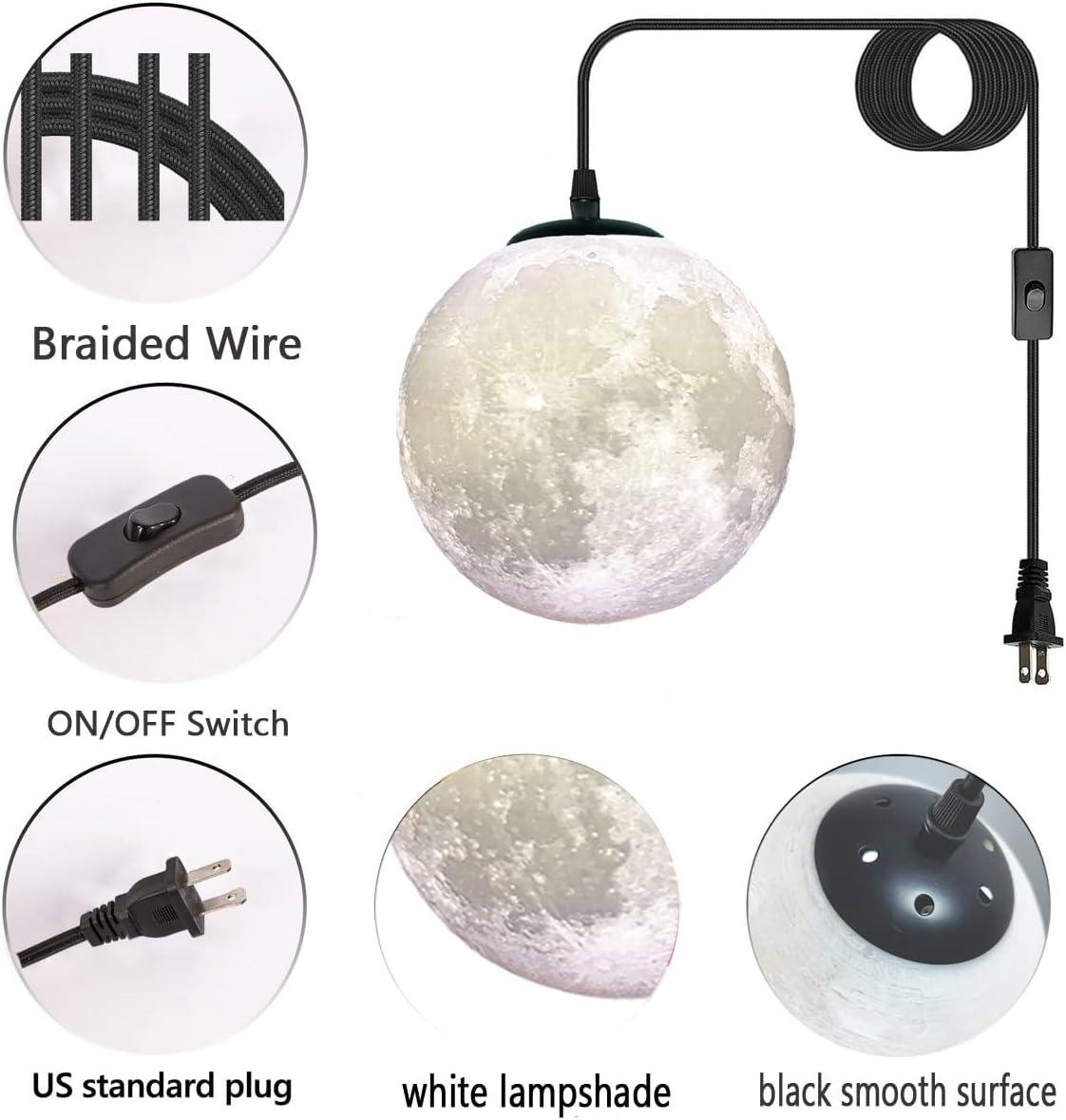 Our Friendly Review: Plug-In Moon Pendant Light with Long Cord