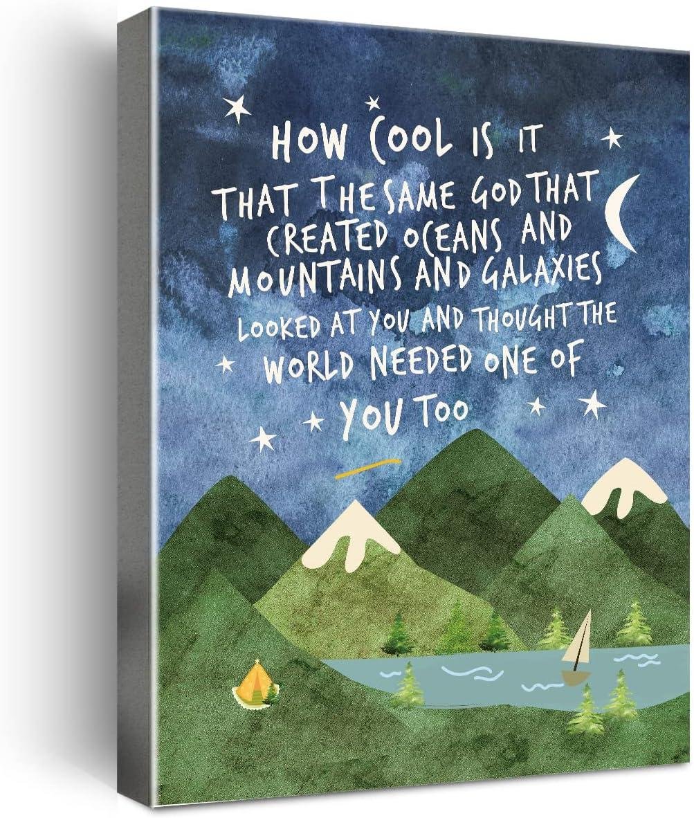 Our review of Faith-Inspired Mountain Wall Art for Boys