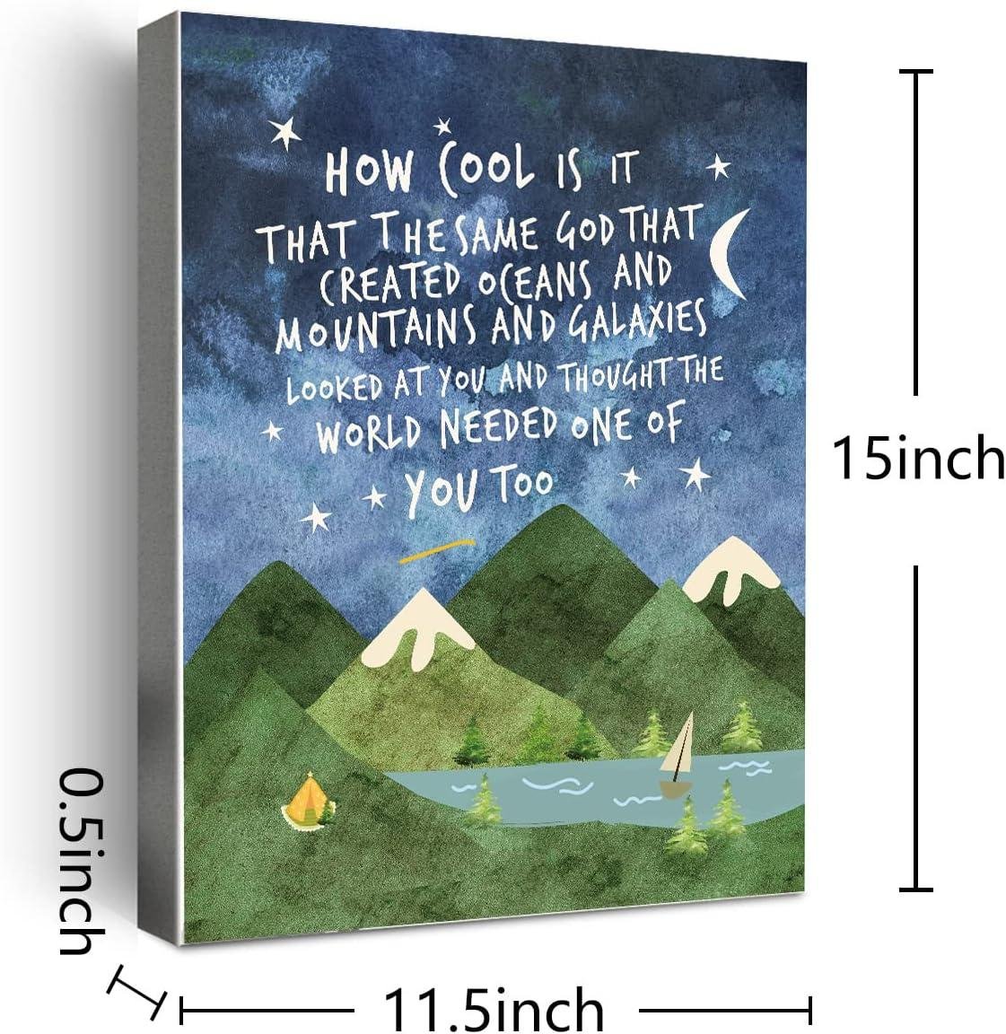Our Review of Faith-Inspired Mountain Wall Art for boys