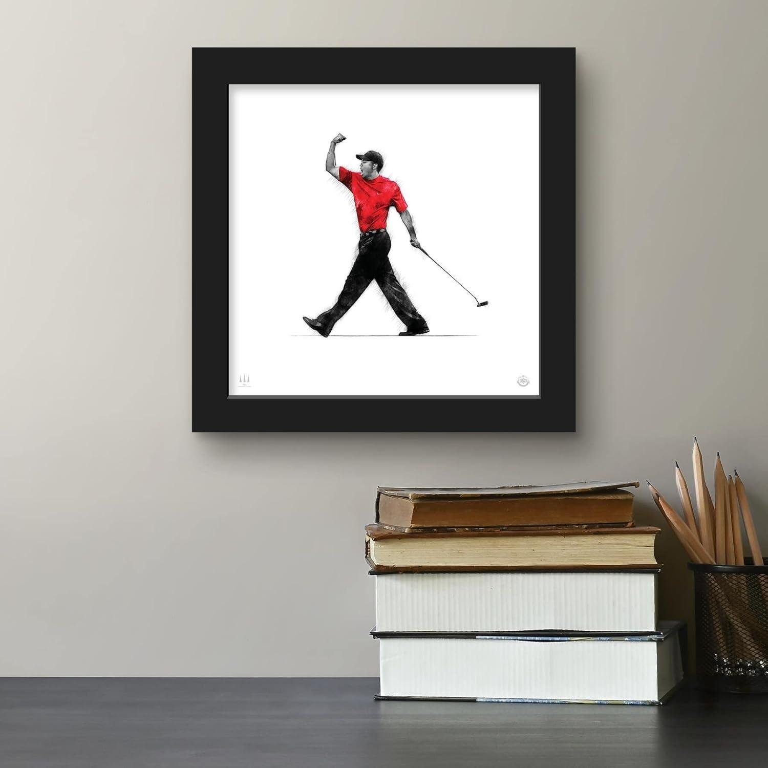 Tiger Woods Fist Pump Art: ⁣Our Golf⁢ Den Makeover