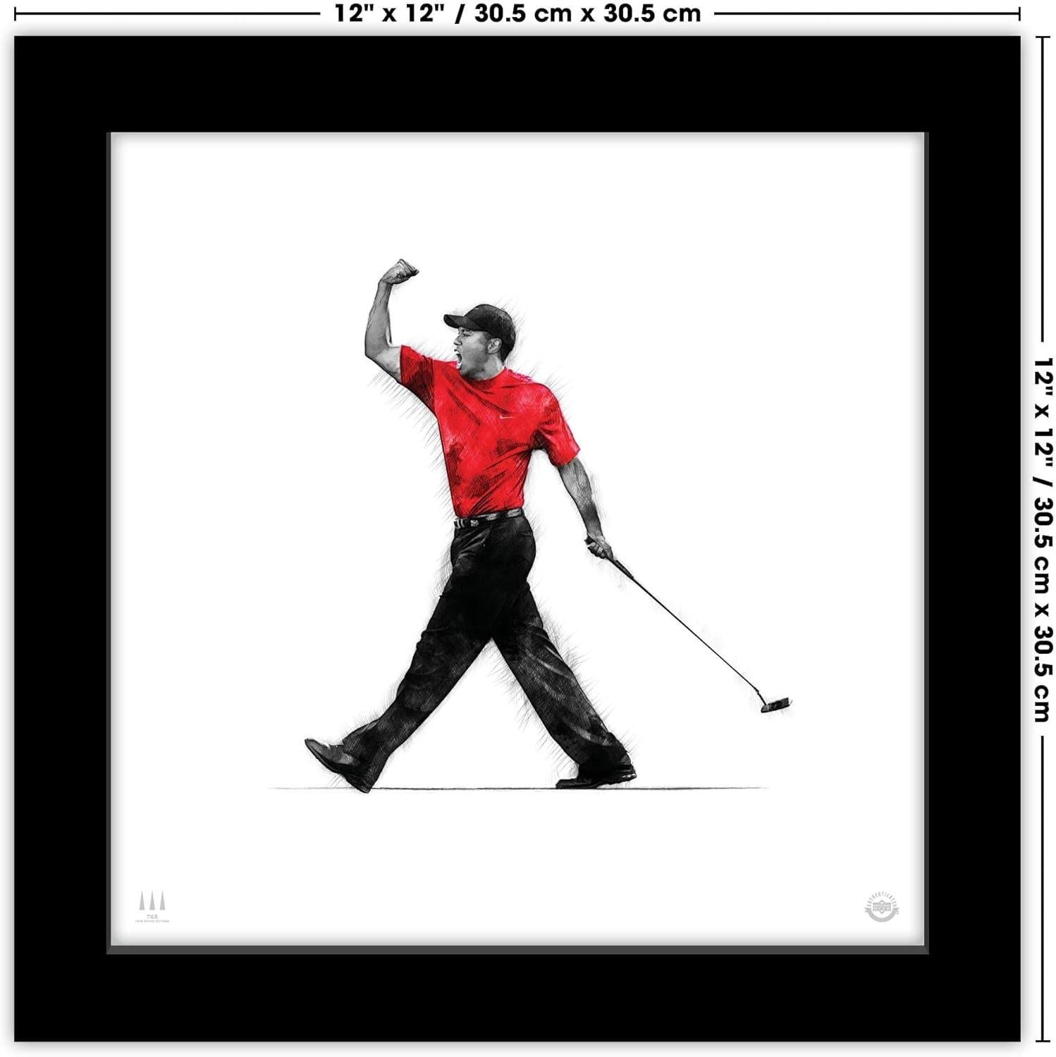 tiger⁢ Woods Fist ⁤Pump Art: Our Golf Den Makeover