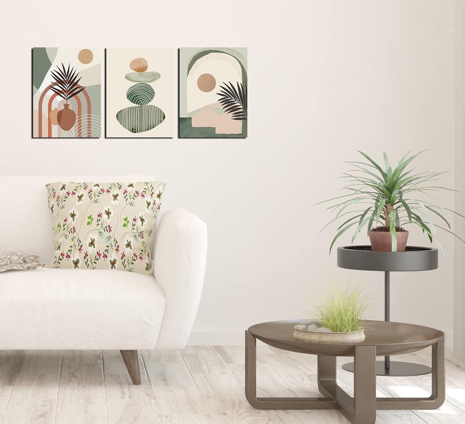 Elevating Your⁢ Space: ⁤Our Review of ZHAOSHOP Boho Green Canvas Triptych