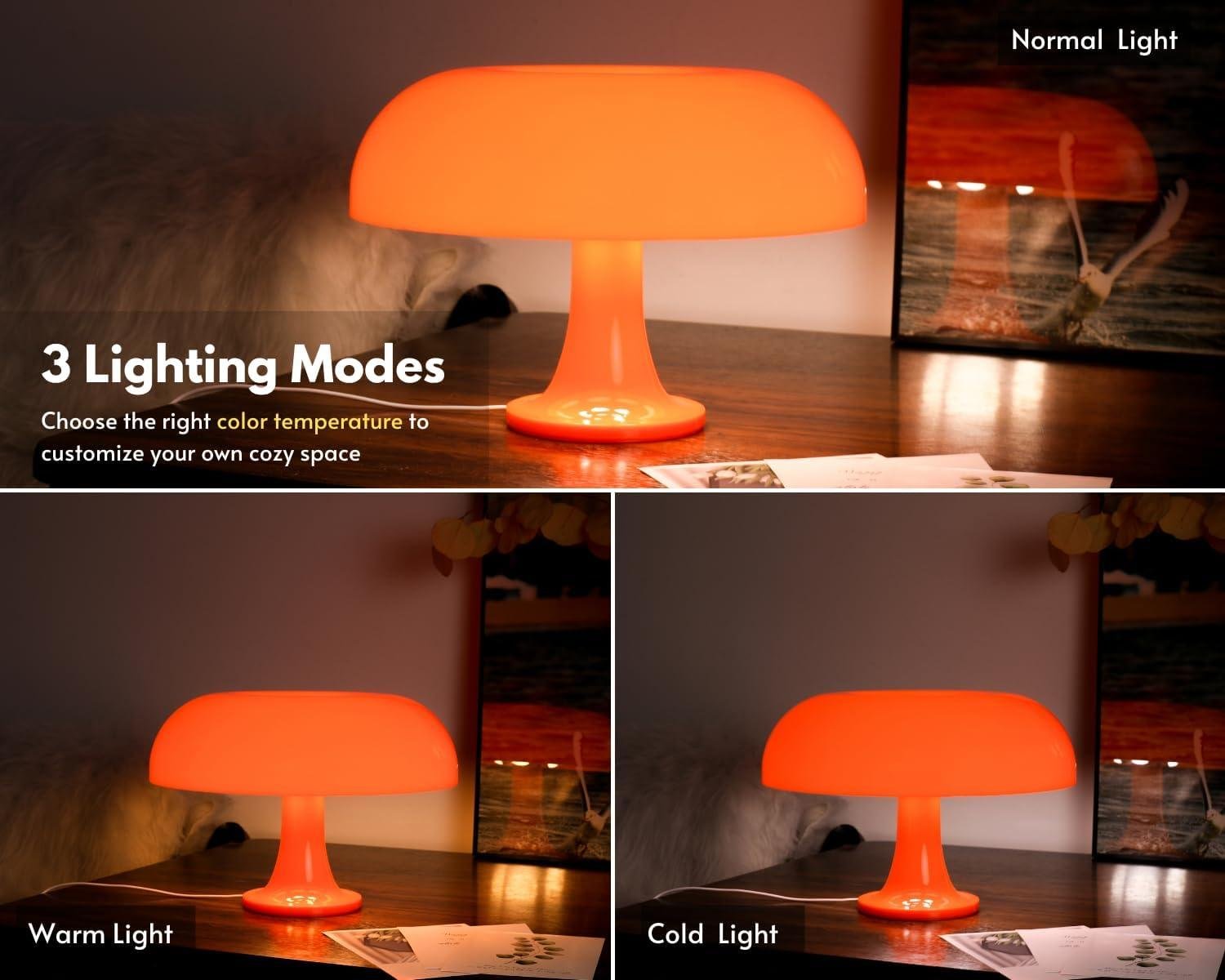 Why We Love the orange Mushroom lamp: Retro Style & Versatile Glow