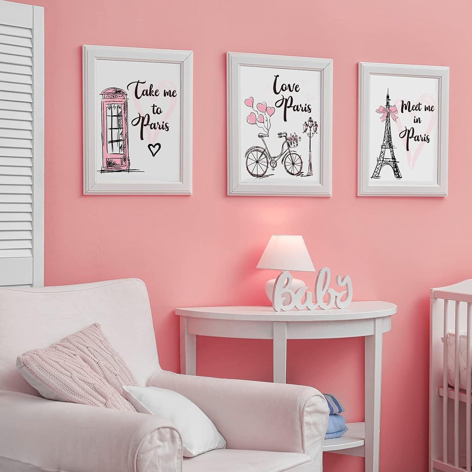 Our Take on Outus Pink Paris Wall Decor: ooh La La!