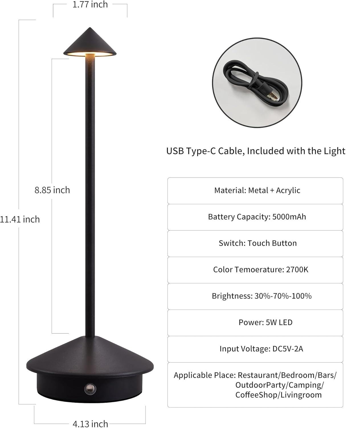 Our Review: Modern Cordless LED Table Lamp Set for Every Space