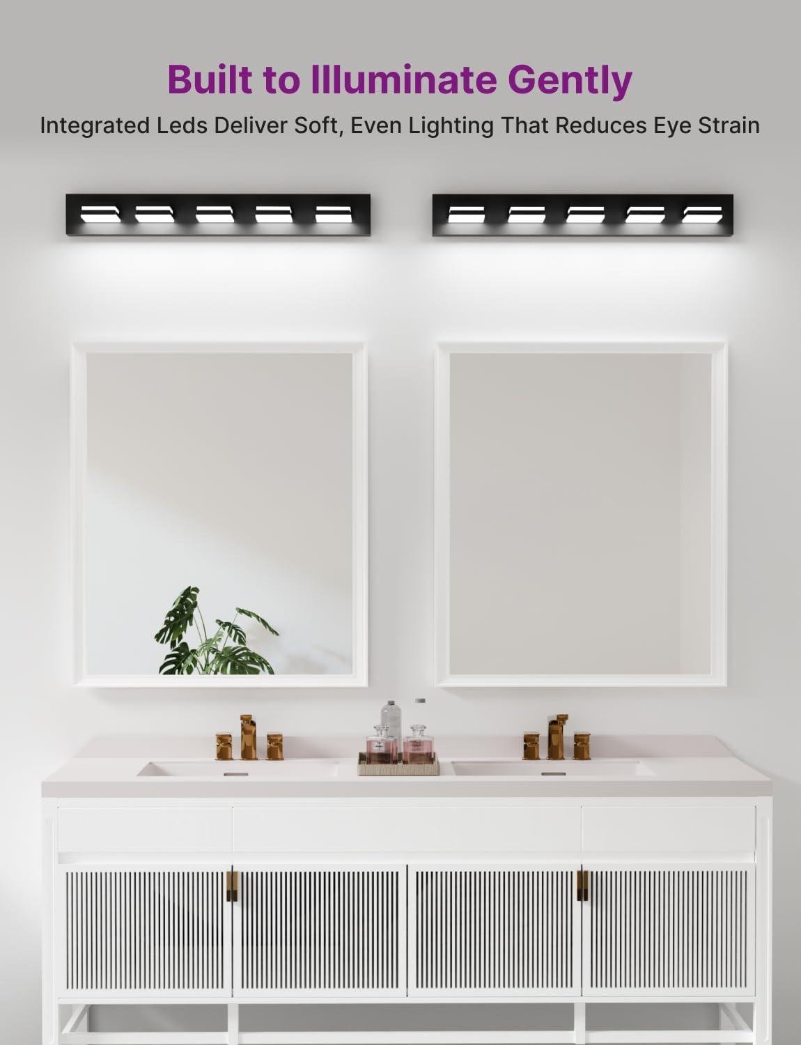 How We Brightened Our Bathroom with This Sleek Dimmable Vanity Light