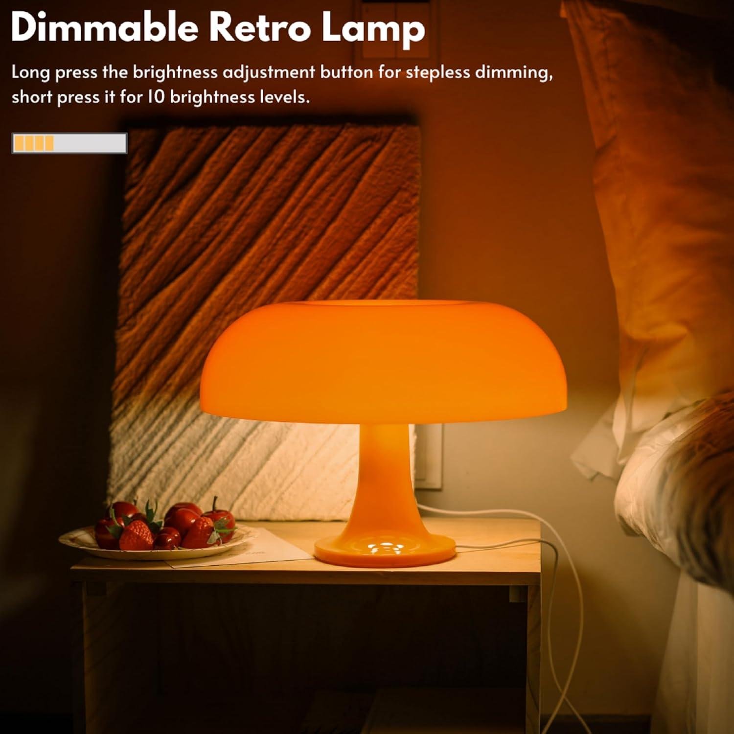 Why we Love the Orange Mushroom Lamp: Retro Style & Versatile Glow