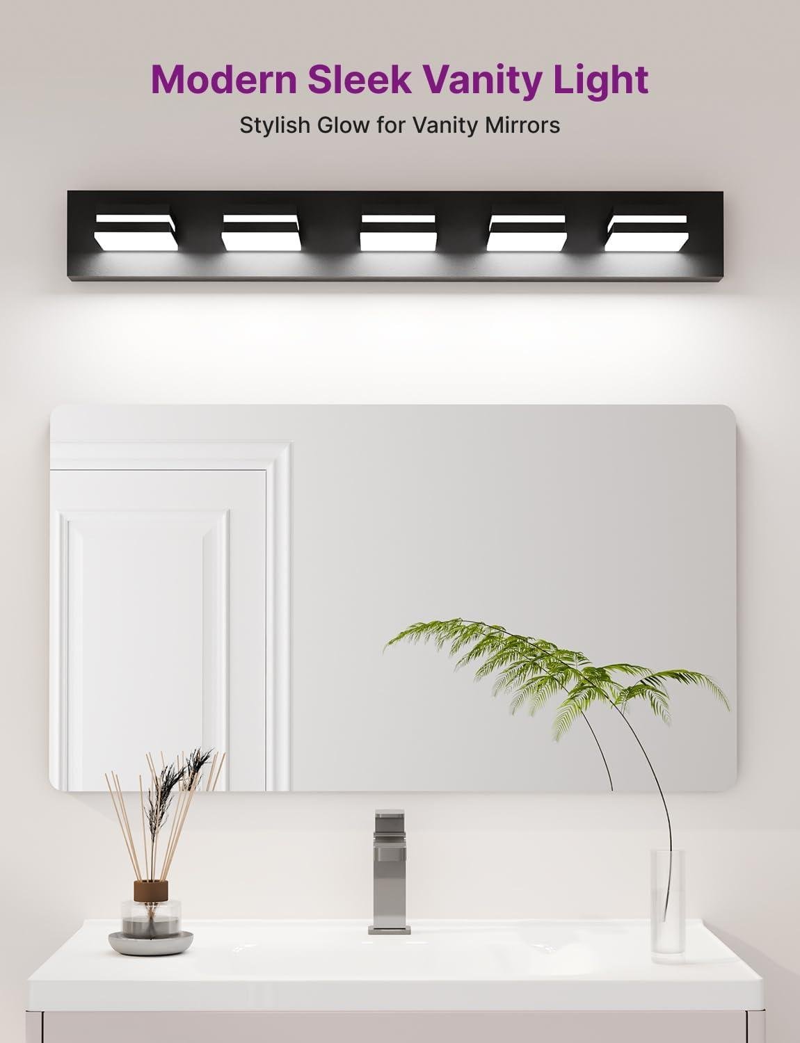 How We Brightened Our Bathroom with This Sleek Dimmable Vanity Light