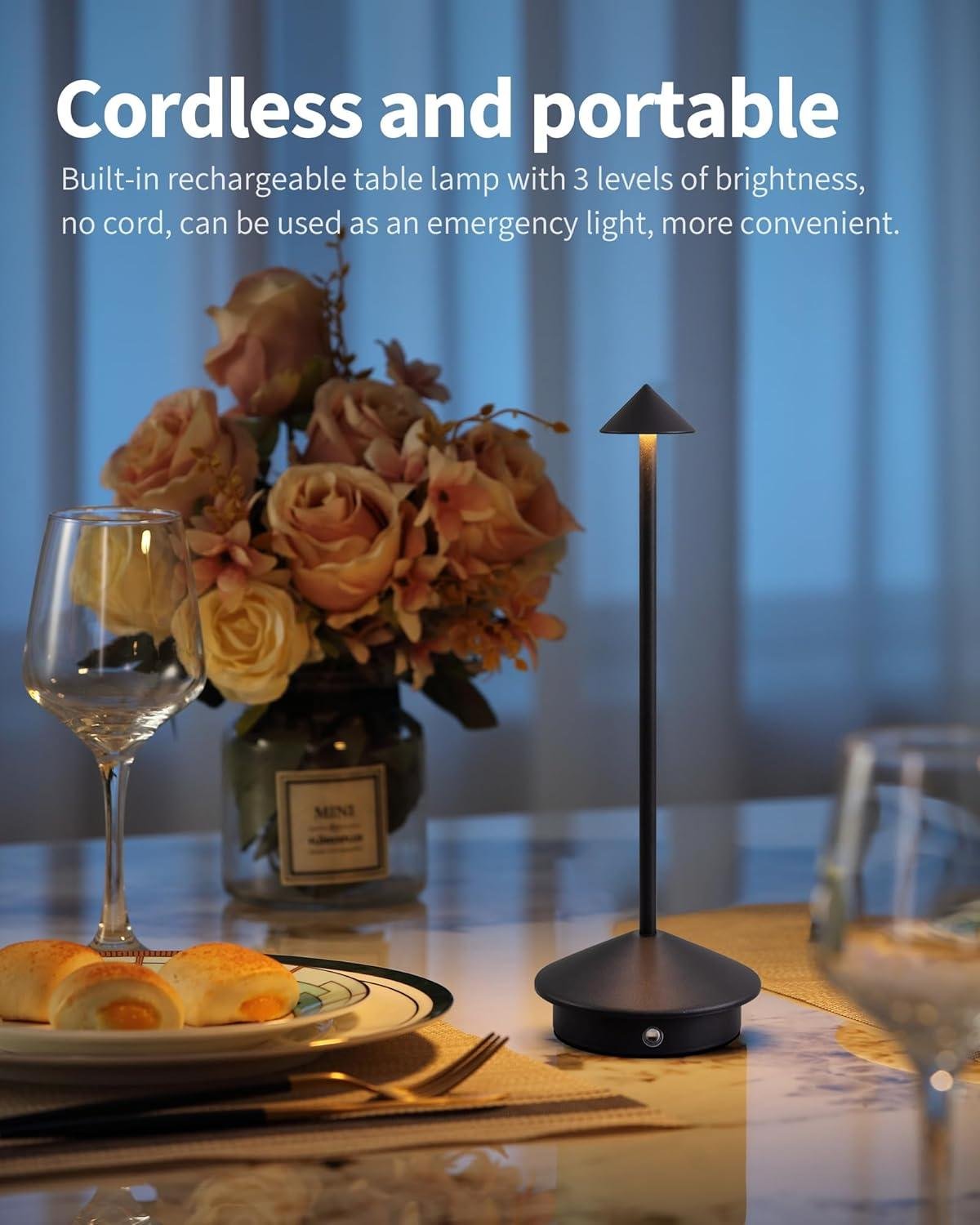 Our Review: Modern Cordless LED Table Lamp Set for Every space