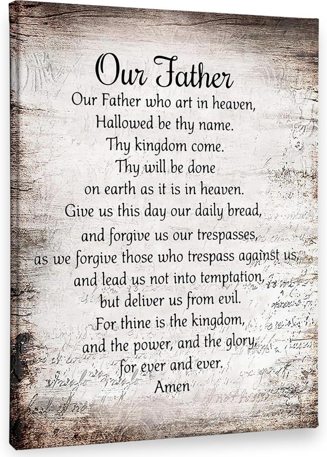 Our Review: The Lord's Prayer Canvas Decor for Faith-Filled Spaces