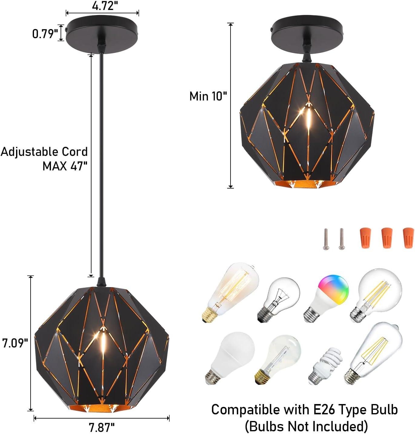 Our Review of the Baunoisk Vintage Industrial Pendant Light Fixture