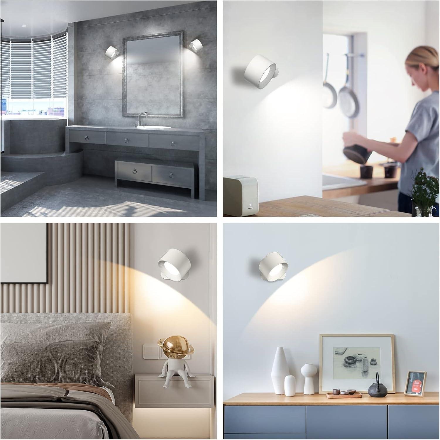 Why We Love This 360° Adjustable battery Operated Wall Light