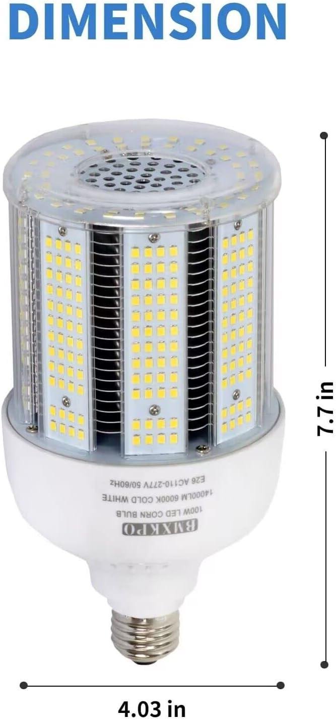 our Review: 100W LED Corn Bulb for Bright,Energy-Saving Lighting