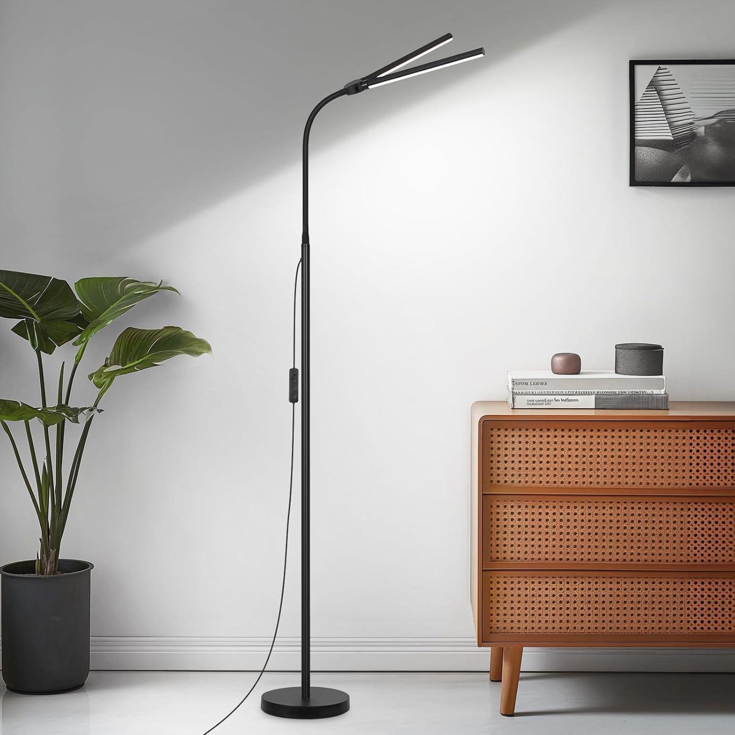 Why We Love This adjustable Double-Head LED⁤ Floor ​Lamp ⁣for Reading