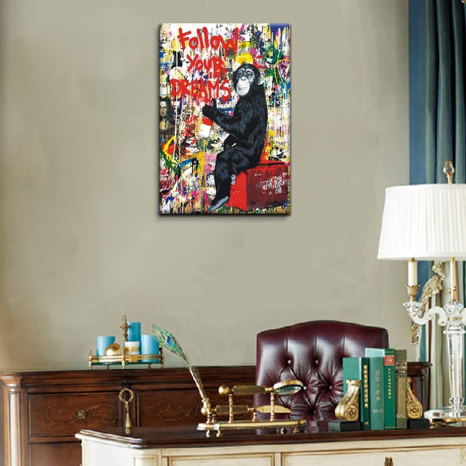 We Review: Banksy's Inspirational Monkey Canvas⁣ Art