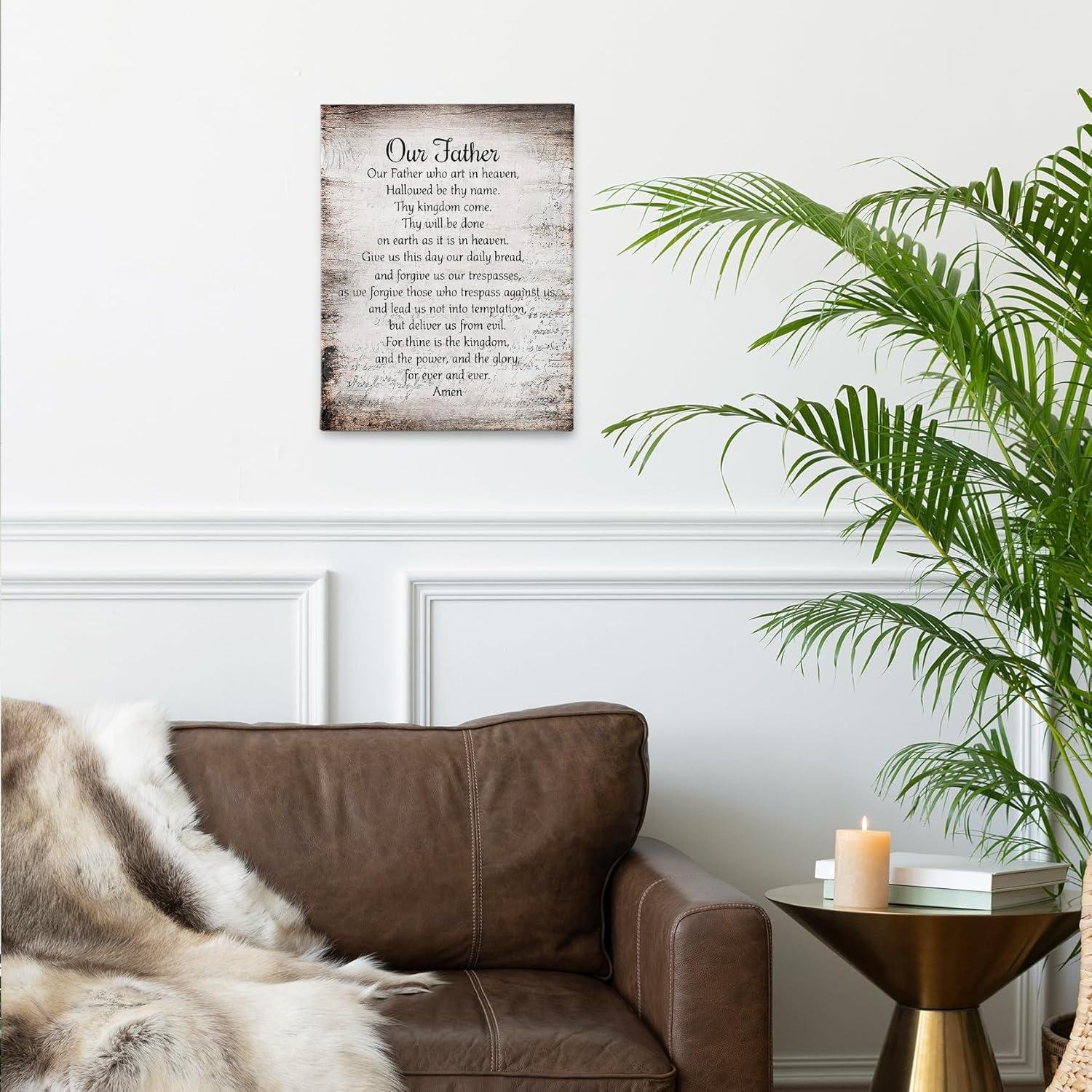 Our ‍Review: The Lord's Prayer Canvas Decor for⁣ Faith-Filled Spaces