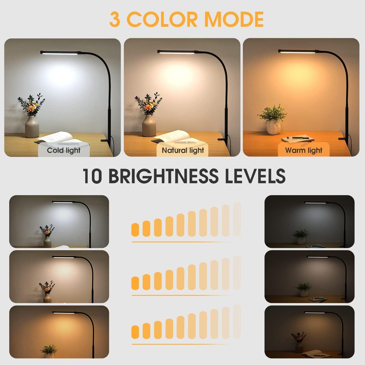 Our Review: Versatile LED Desk Lamp with Eye-Caring brightness