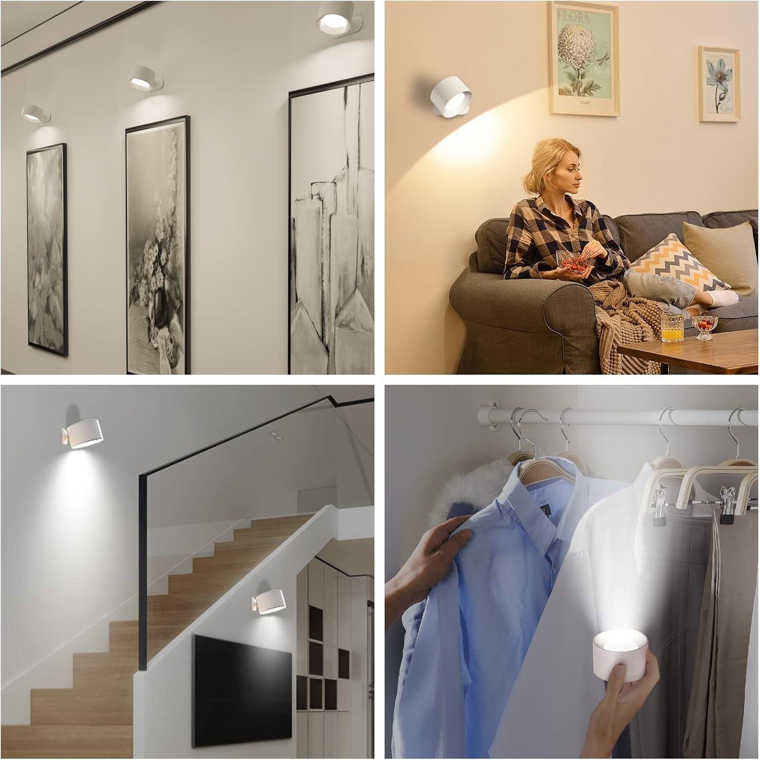 Why We Love This 360° Adjustable Battery Operated Wall Light
