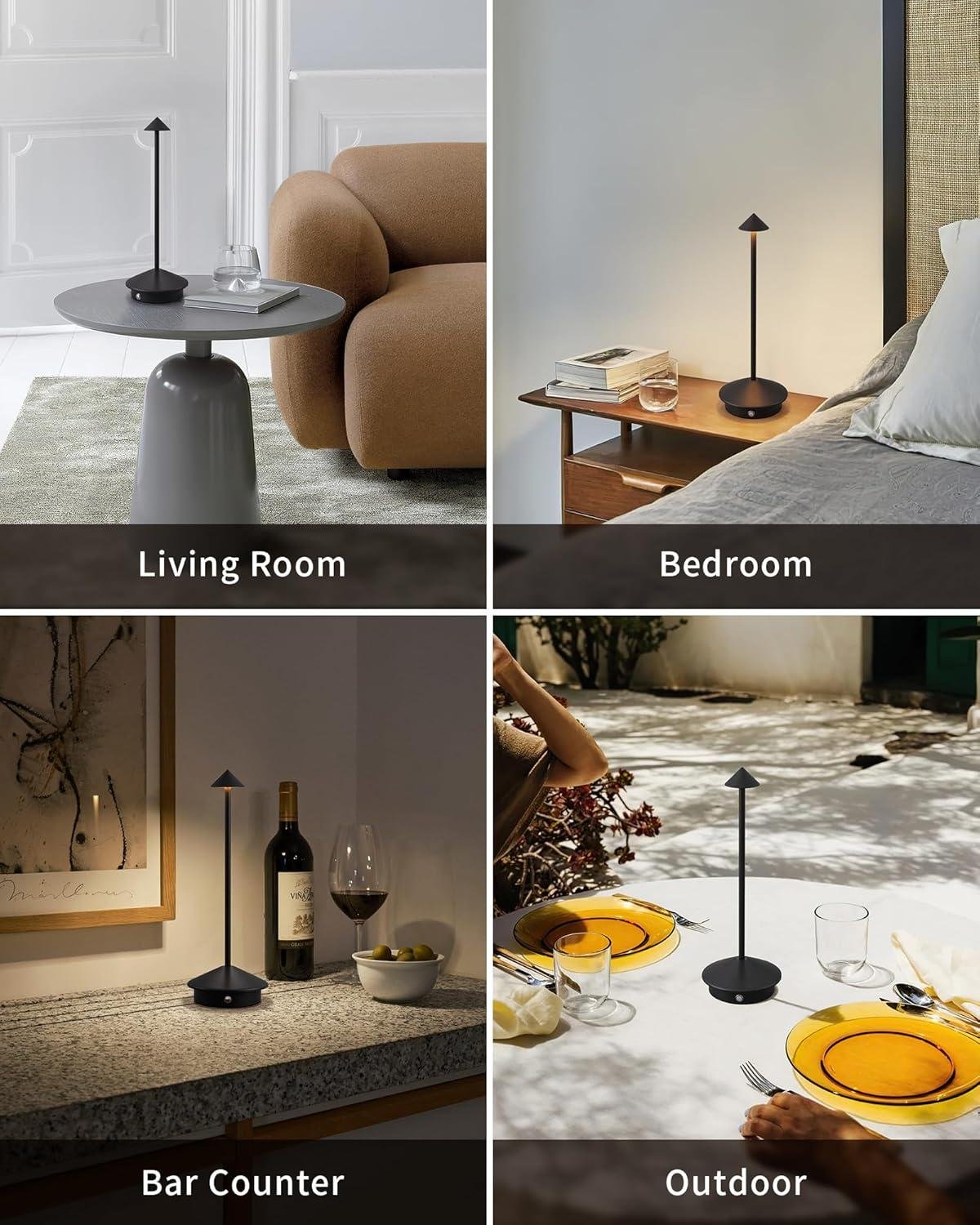 Our Review: Modern Cordless LED Table Lamp Set for Every Space
