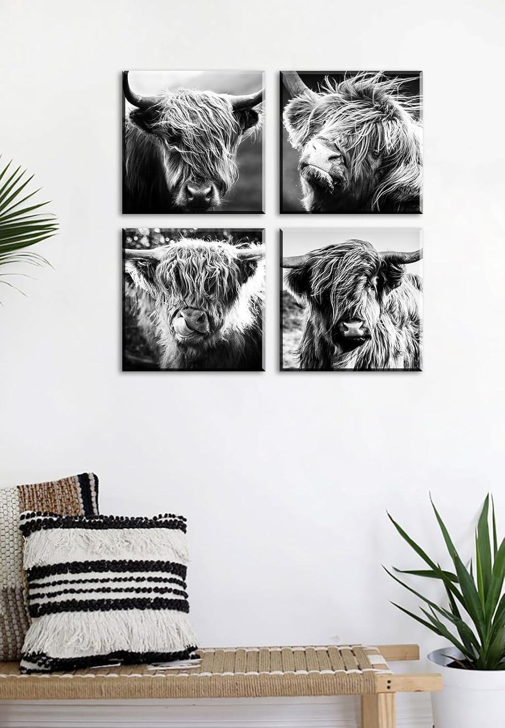 Our Review: Rustic highland Cow⁢ Canvas Art for Modern Homes