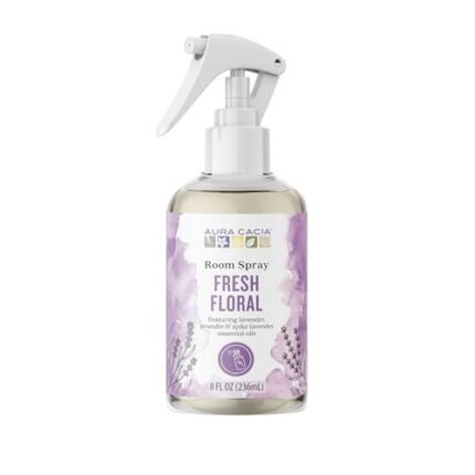 Aura Cacia Fresh Floral Room Spray 8 Fl. oz. - Light Aroma, No Synthetic Fragrances