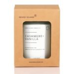 Vanilla Cashmere Scented Candle - Hand-Poured Soy Wax, 50 hrs, Crackling Wood Wick, Soothing Aroma. - Image 7