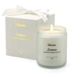 Lihome Candles Gifts for Women - Scented Candles, Natural Soy Wax Candles for Home Scented Perfect for Christmas, Birthday, Mother's Day, Lemon Candle