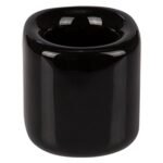 Mega Candles 5-Pack Black 1/2 Inch Ceramic Chime Holders for Rituals, Spells & Meditation - Image 2